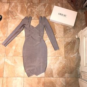House of CB Calvi Gray cut out NEVER WORN